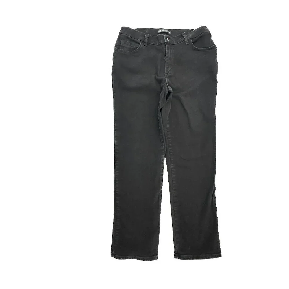 Lee Relaxed Fit Straight Women's size 8P Black Denim Jeans - Picture 1 of 5